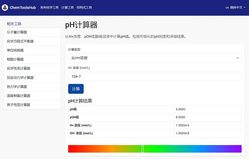 pH计算器 pH计算器